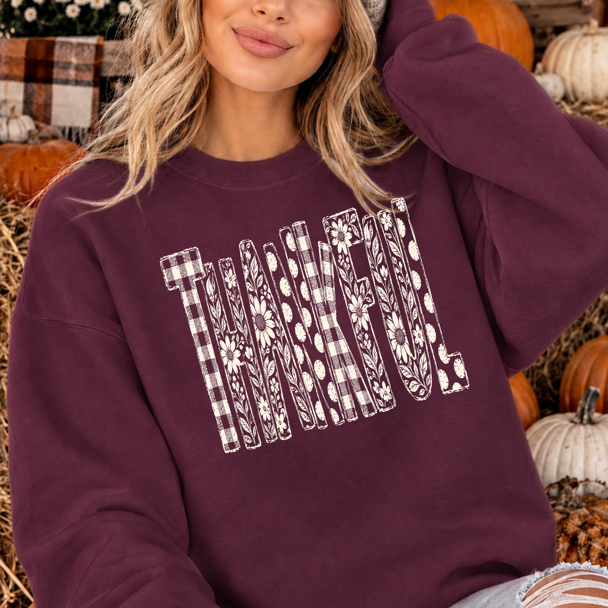 Thankful | Floral & Patchwork Fall Apparel