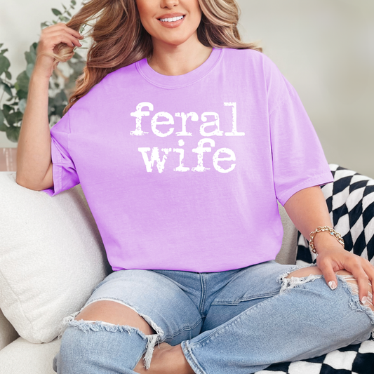 Feral Wife – Premium Comfort Colors Tee