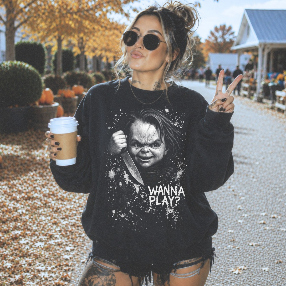 Wanna Play? | Horror Halloween Apparel