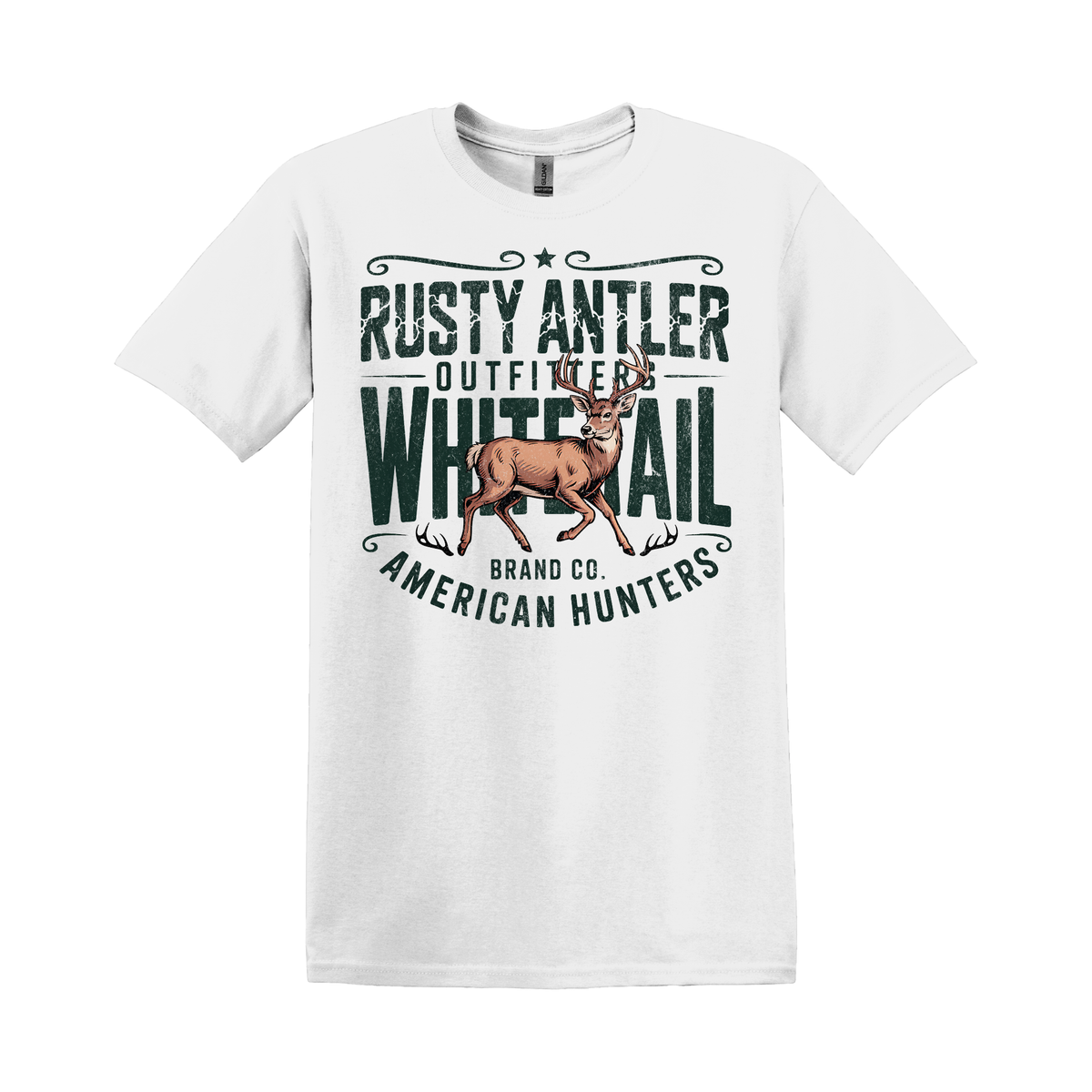 Rusty Antler Whitetail | Hunting Graphic T-Shirt