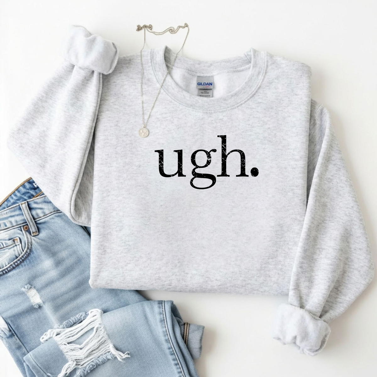 Ugh. | Minimalist Crewneck Sweatshirt & Hoodie