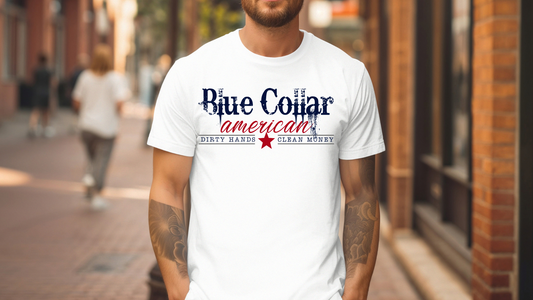 Blue Collar American –Softstyle Graphic Tee