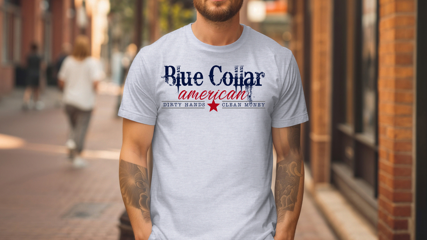 Blue Collar American –Softstyle Graphic Tee