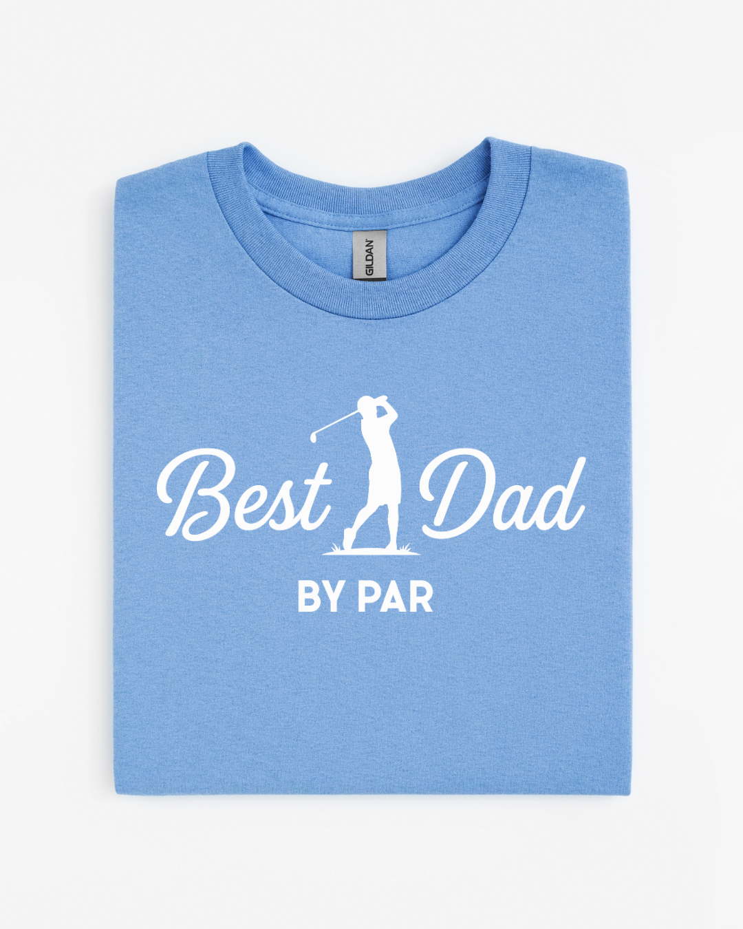 Best Dad By Par Golf Gildan 8000 Dry Blend T-Shirt