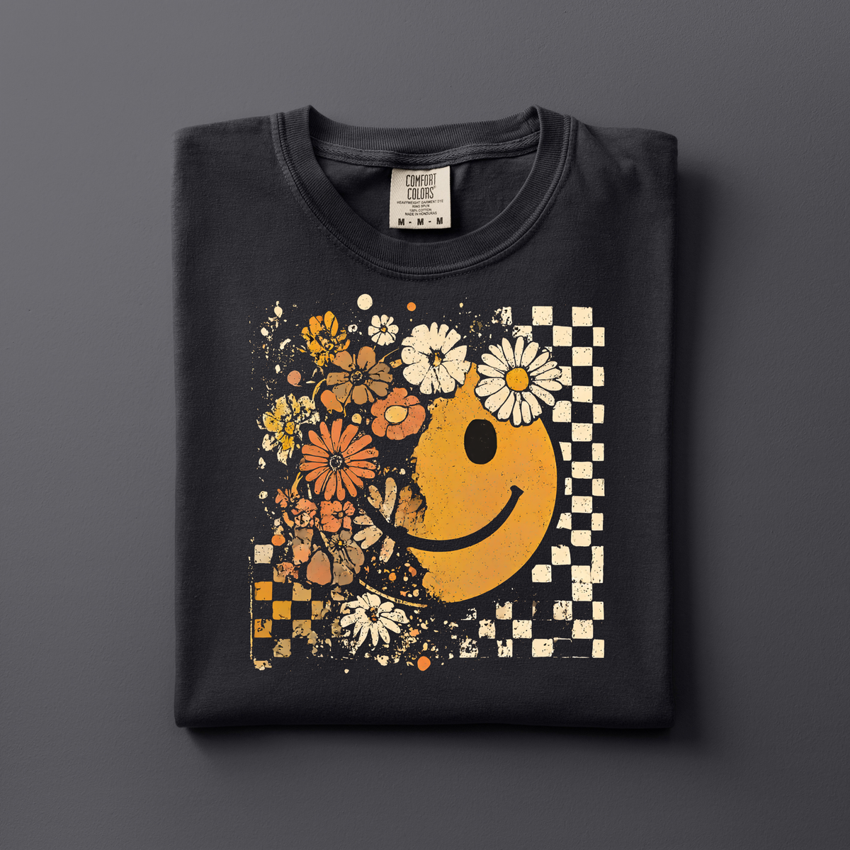 Retro Smiley & Florals | Fall Apparel