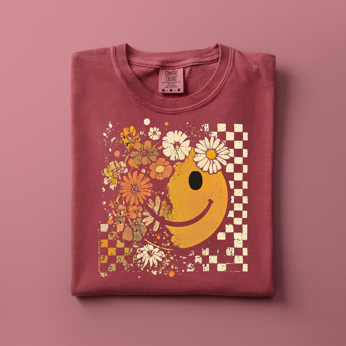 Retro Smiley & Florals | Fall Apparel