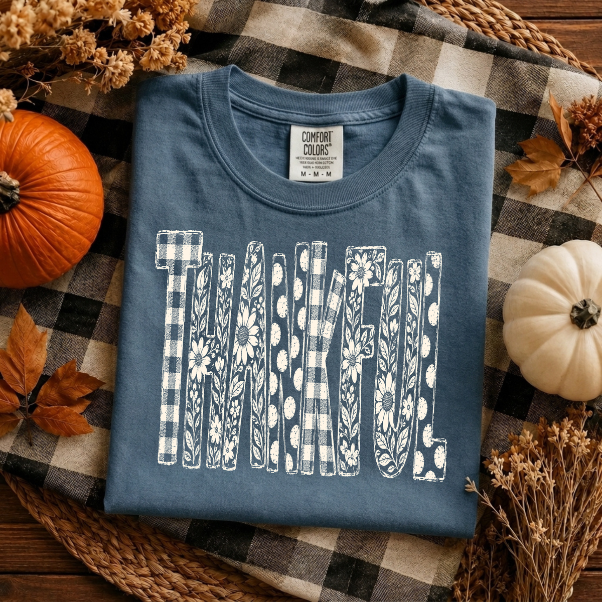 Thankful | Floral & Patchwork Fall Apparel