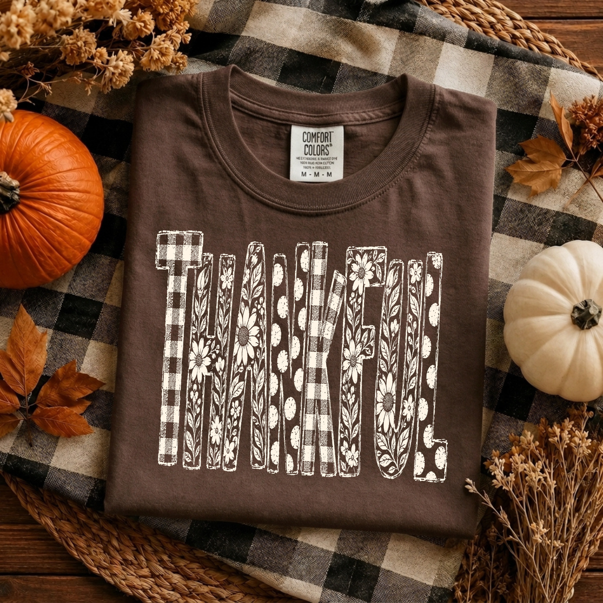 Thankful | Floral & Patchwork Fall Apparel