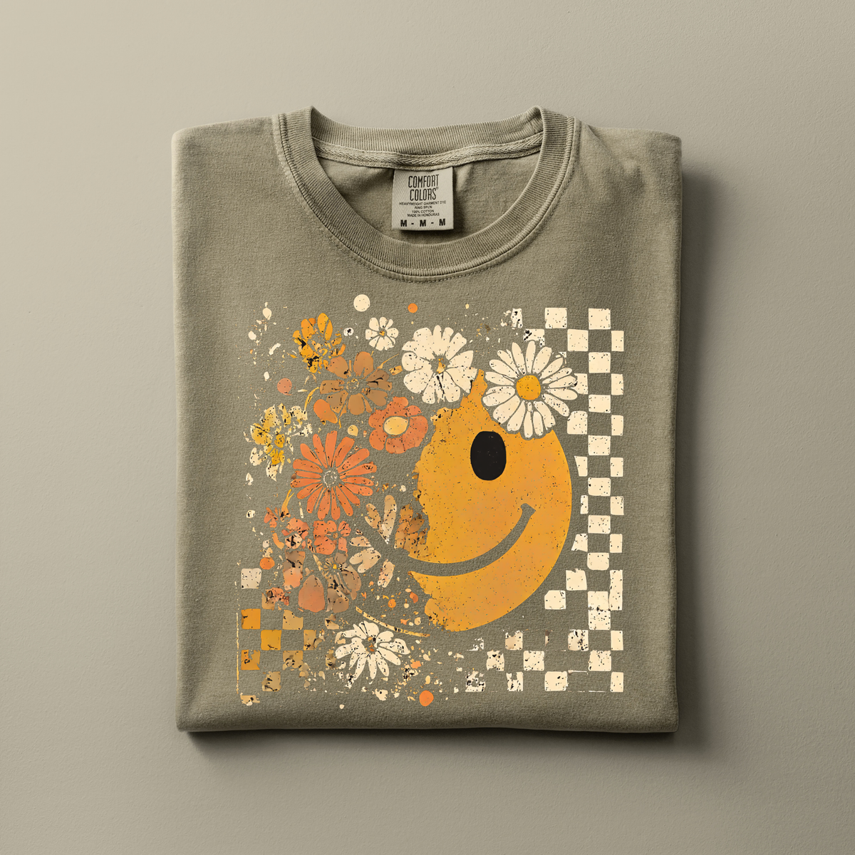 Retro Smiley & Florals | Fall Apparel