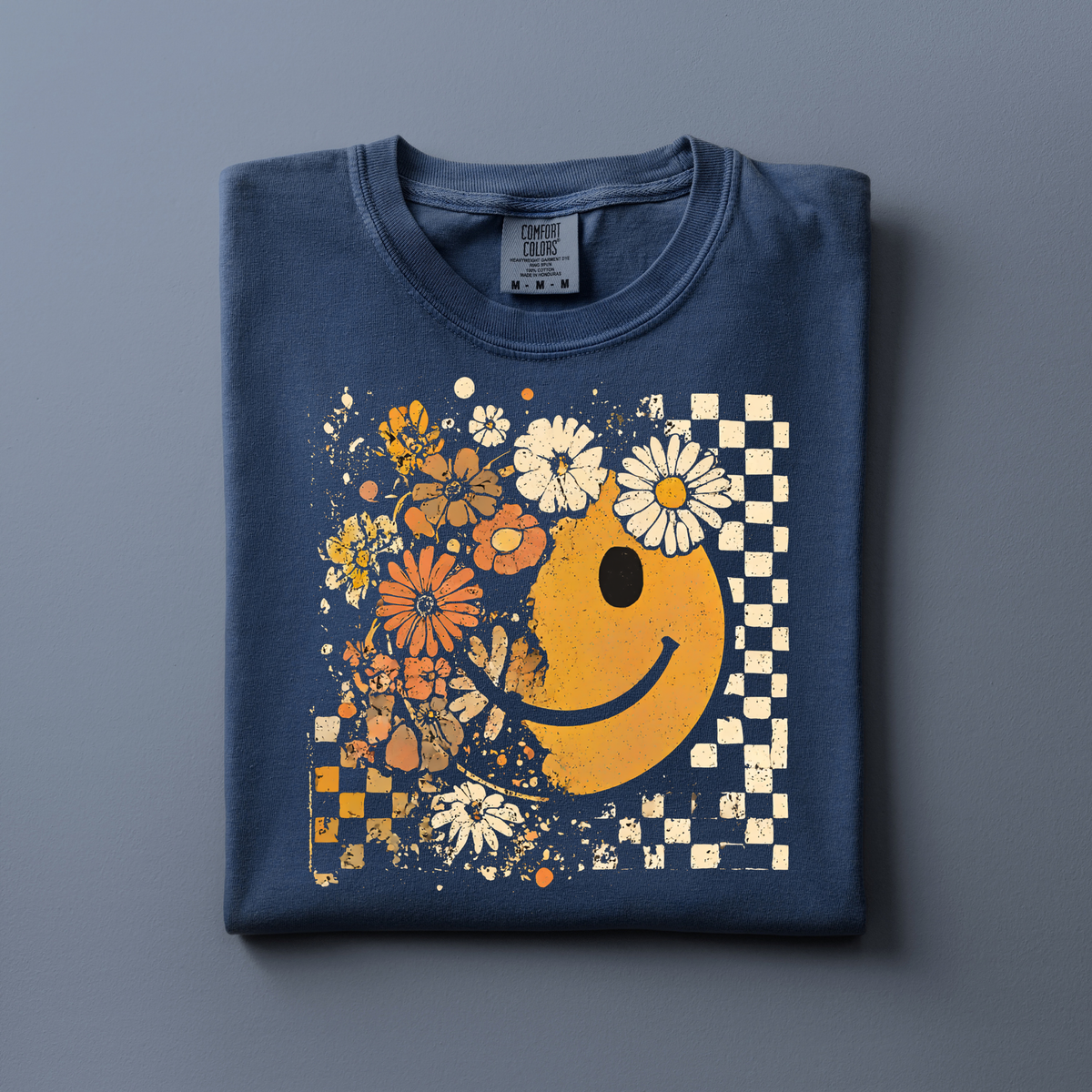 Retro Smiley & Florals | Fall Apparel