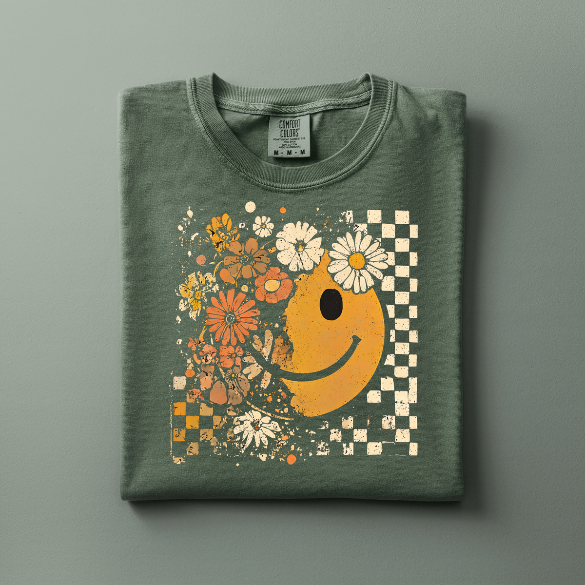 Retro Smiley & Florals | Fall Apparel