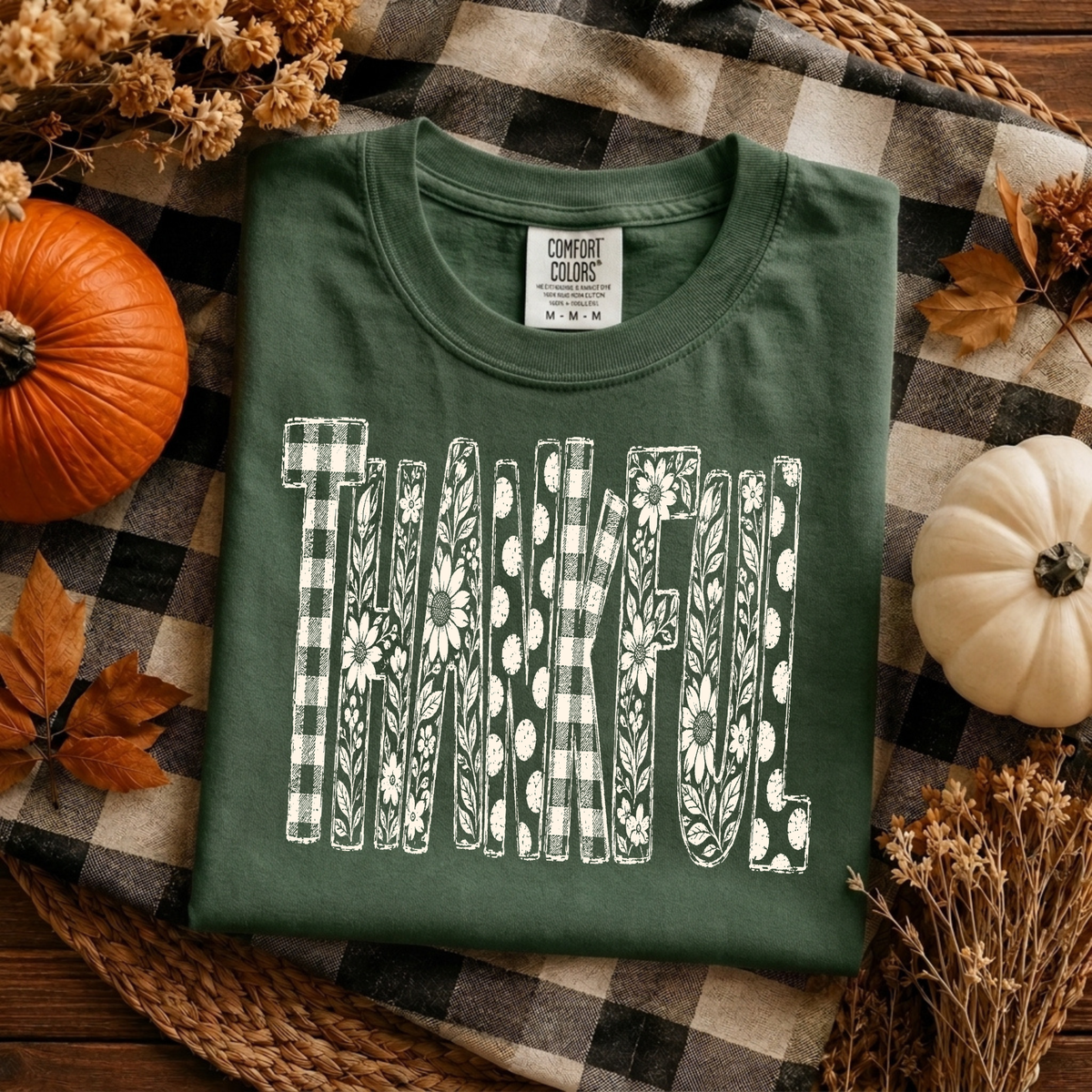 Thankful | Floral & Patchwork Fall Apparel