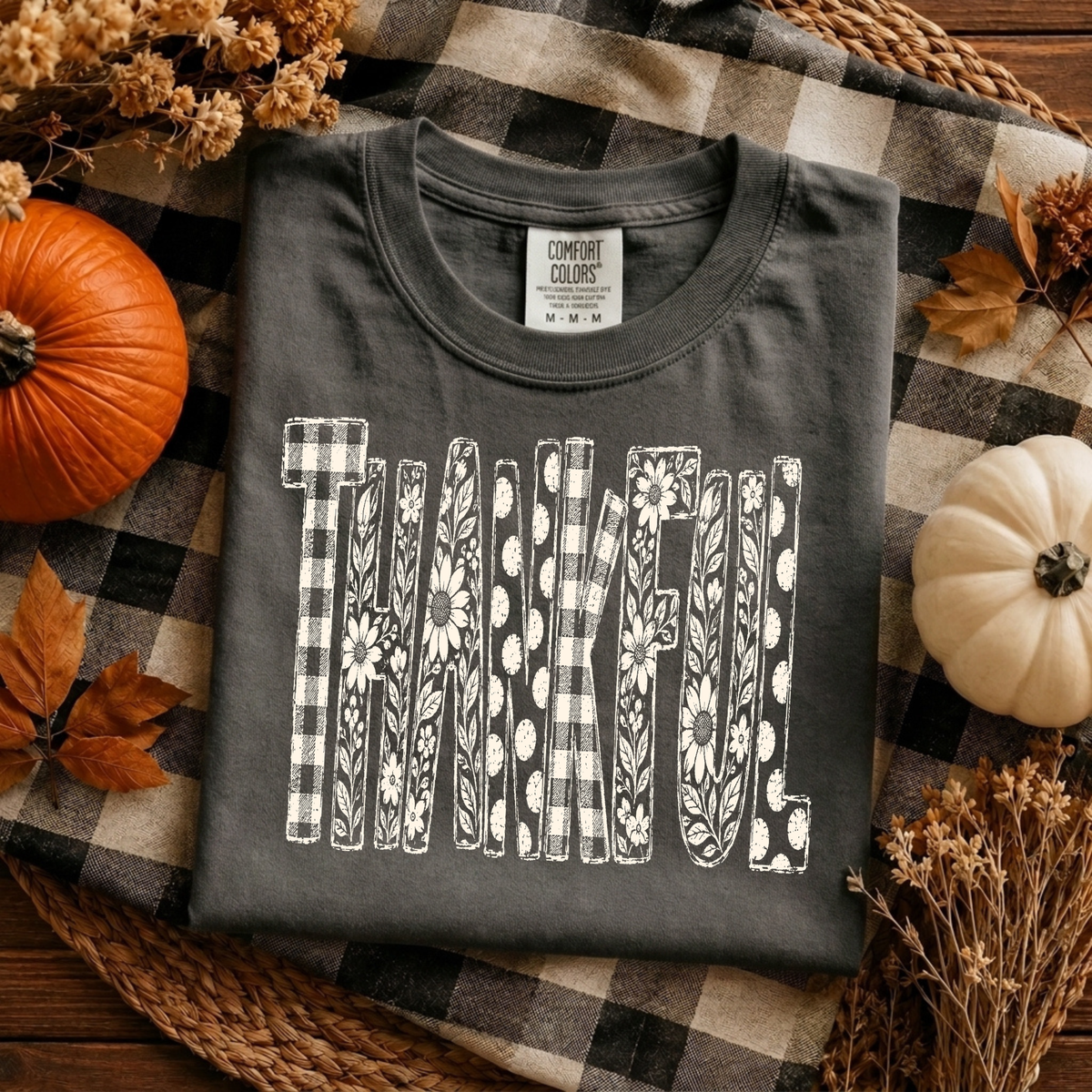 Thankful | Floral & Patchwork Fall Apparel