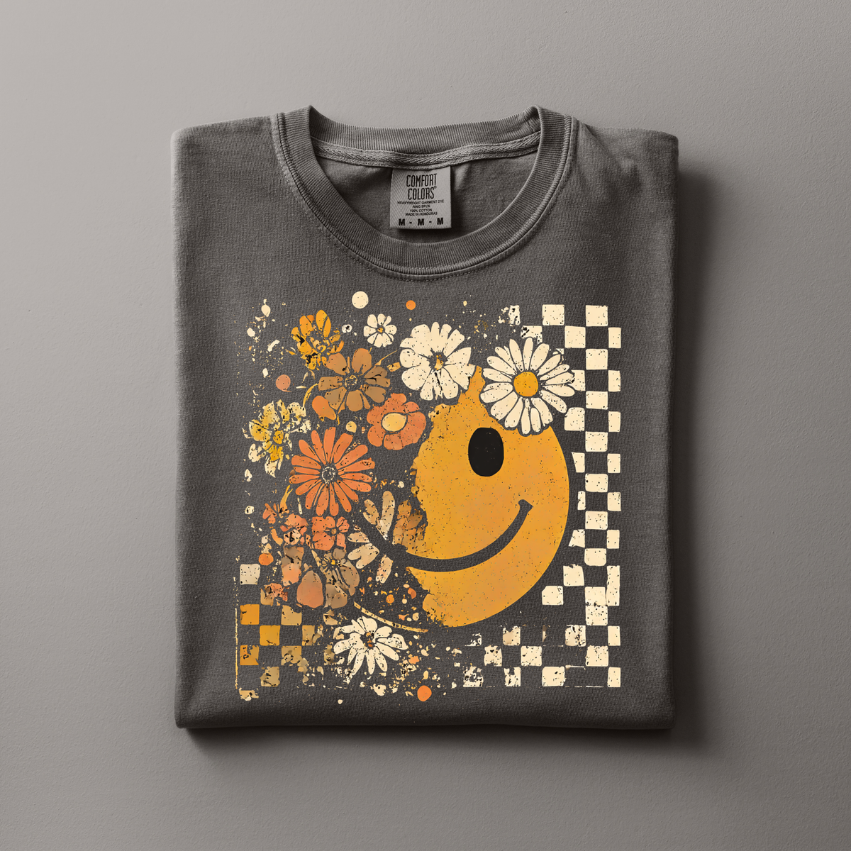 Retro Smiley & Florals | Fall Apparel