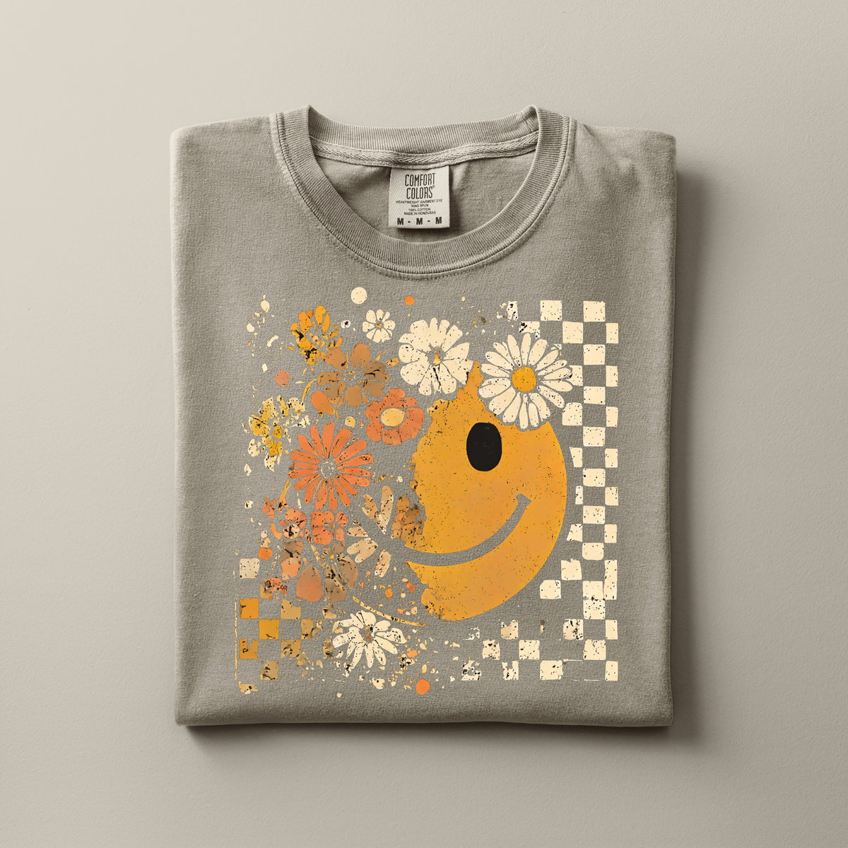 Retro Smiley & Florals | Fall Apparel