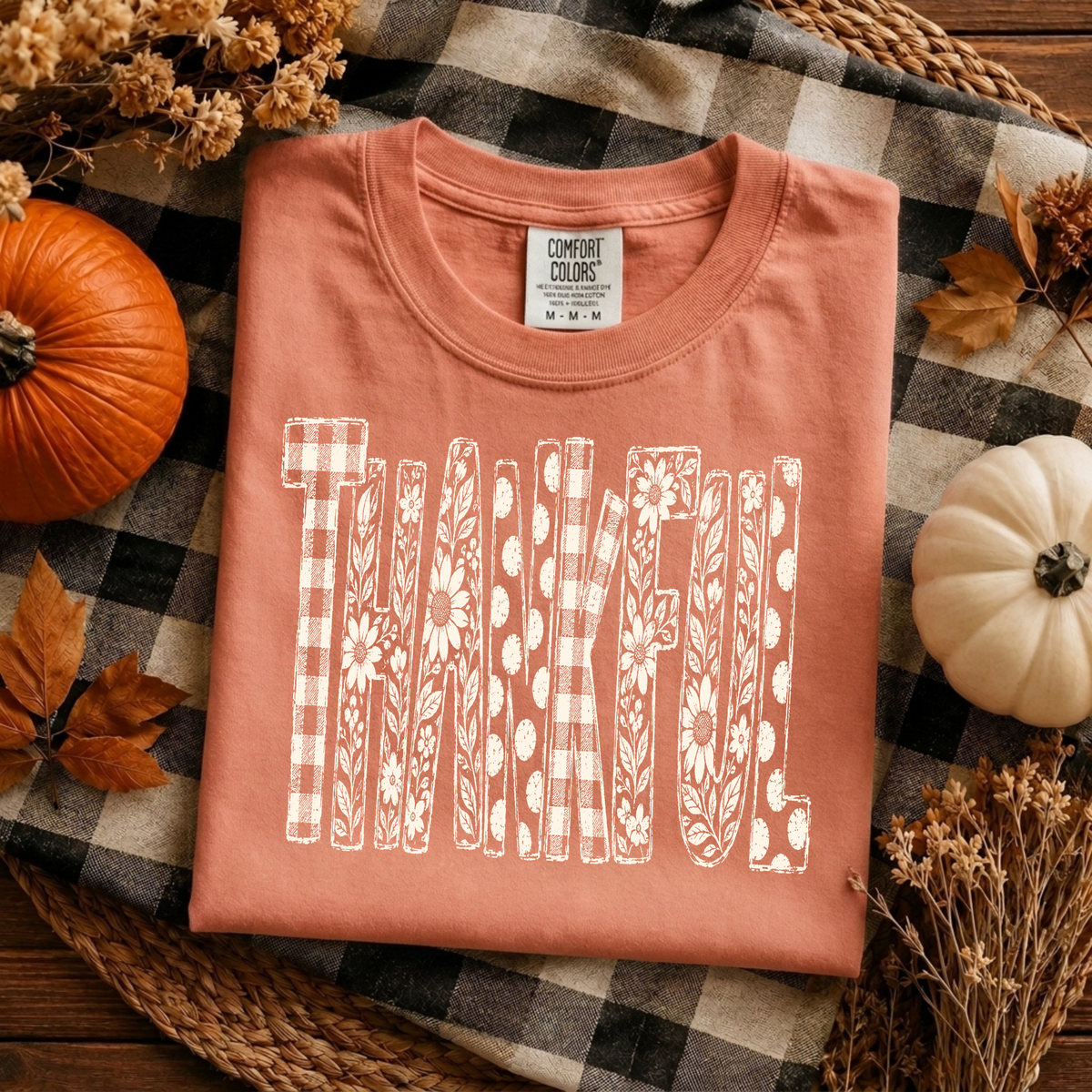 Thankful | Floral & Patchwork Fall Apparel