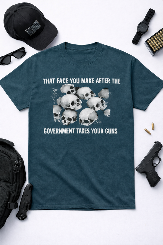 Skull Gun Control Graphic Comfort Colors Premium Tee
