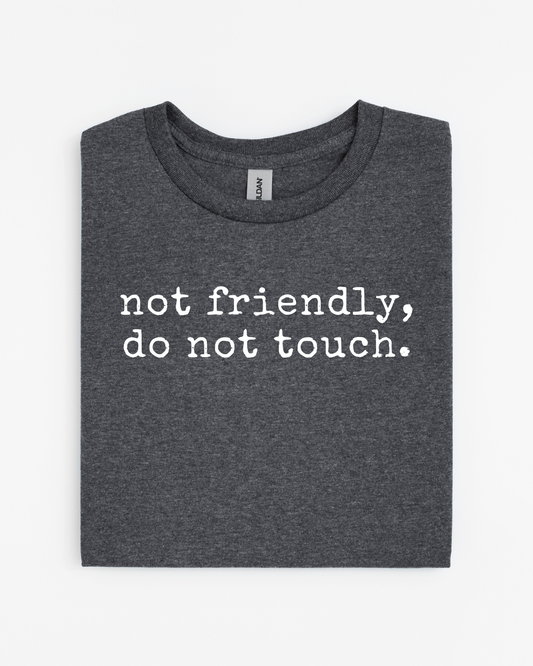 Not Friendly, Do Not Touch T-Shirt