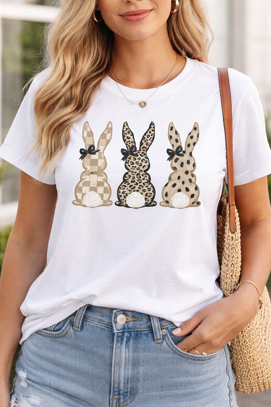 Neutral Bunny Graphic Softstyle T-Shirt