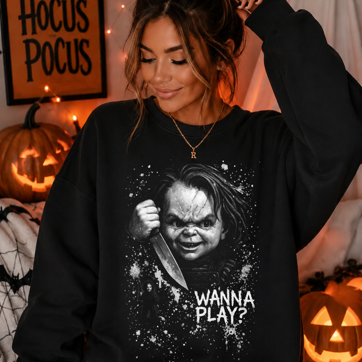Wanna Play? | Horror Halloween Apparel