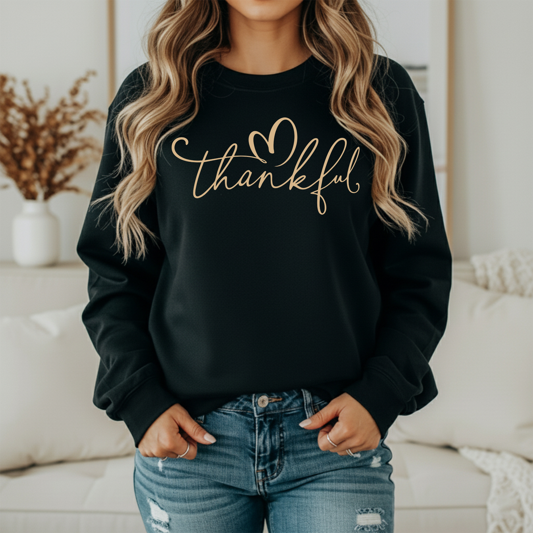 Thankful- Crewneck Sweatshirt – ThePineNook