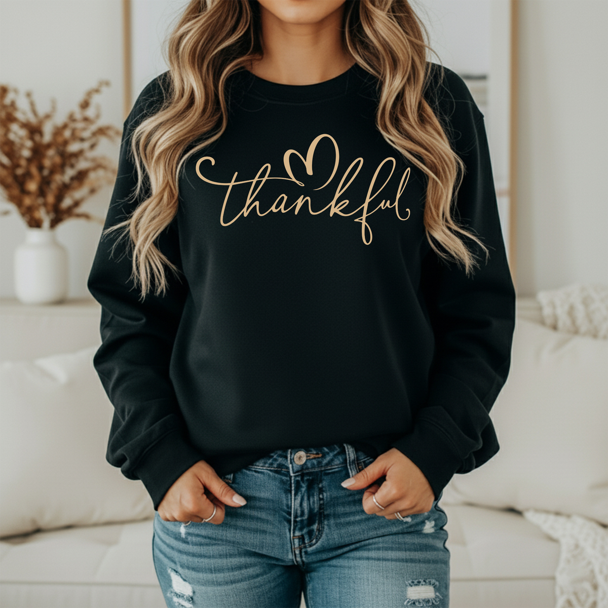 Thankful- Crewneck Sweatshirt