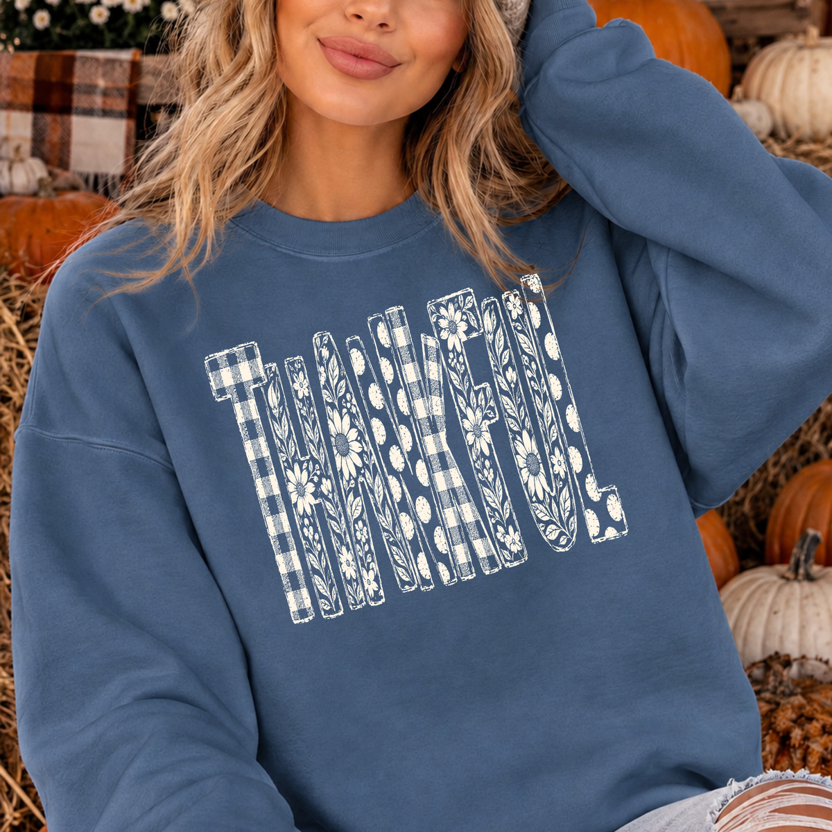 Thankful | Floral & Patchwork Fall Apparel