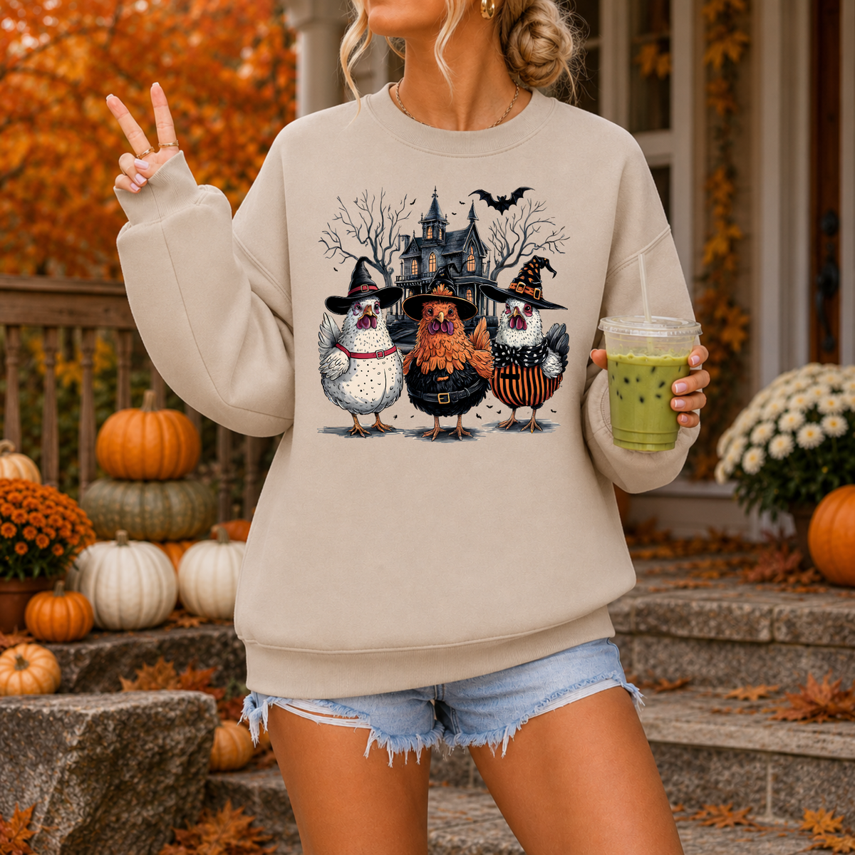 Witchy Chickens | Funny Halloween Apparel