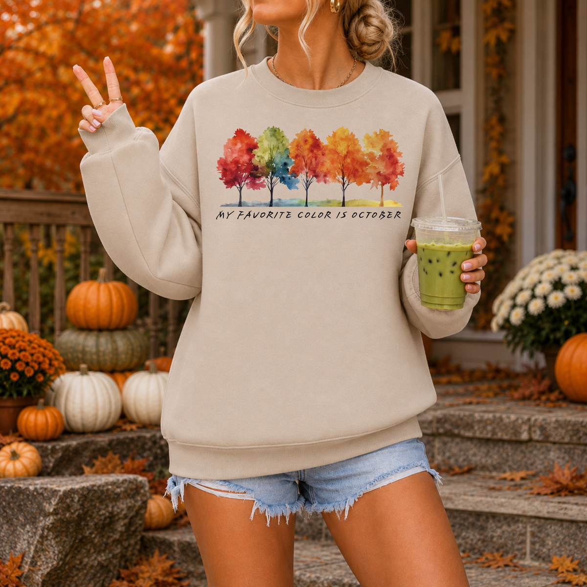 My Favorite Color Is October | Fall Sweatshirt & Hoodie