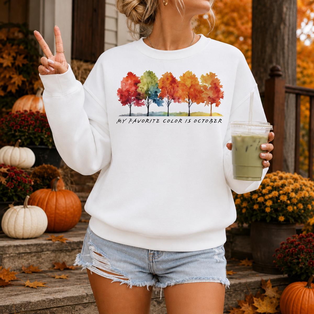 My Favorite Color Is October | Fall Sweatshirt & Hoodie