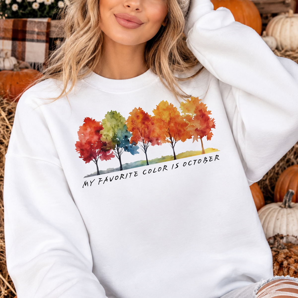 My Favorite Color Is October | Fall Sweatshirt & Hoodie