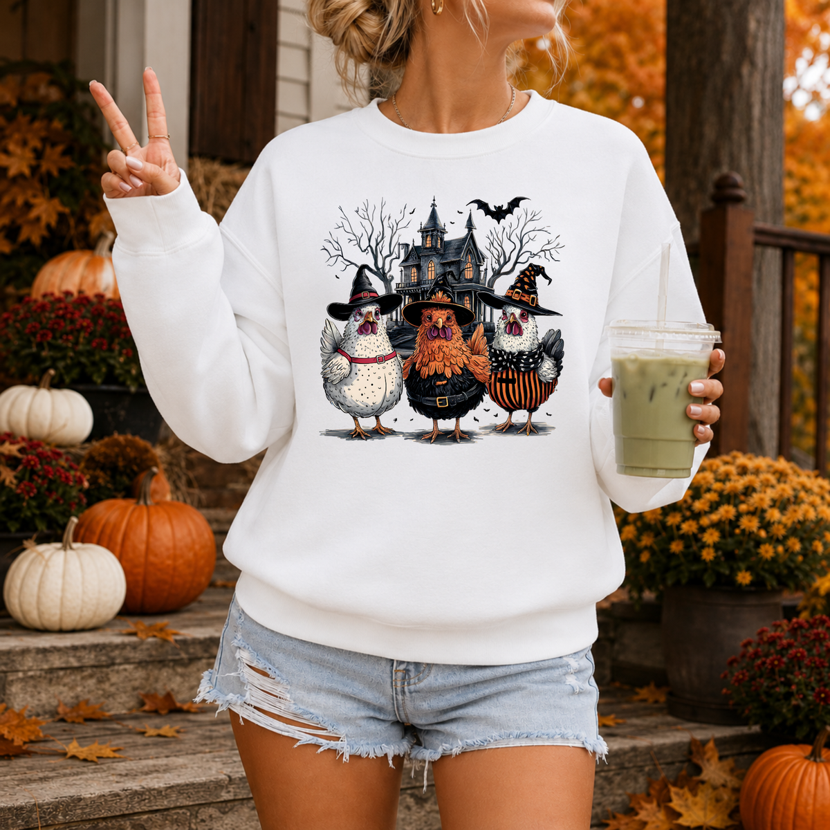 Witchy Chickens | Funny Halloween Apparel