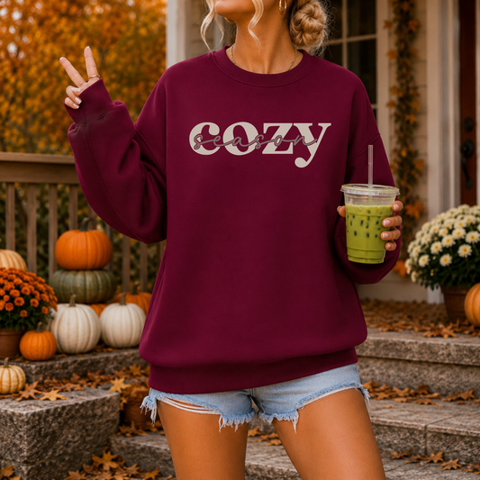 Cozy Season Script | Fall Sweatshirt & Hoodie