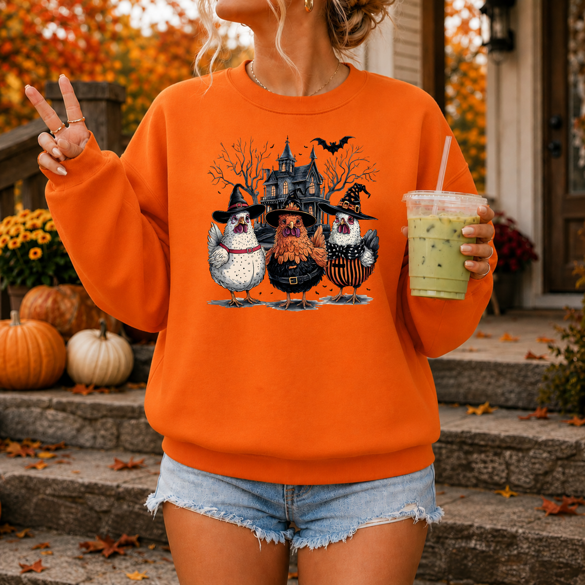 Witchy Chickens | Funny Halloween Apparel