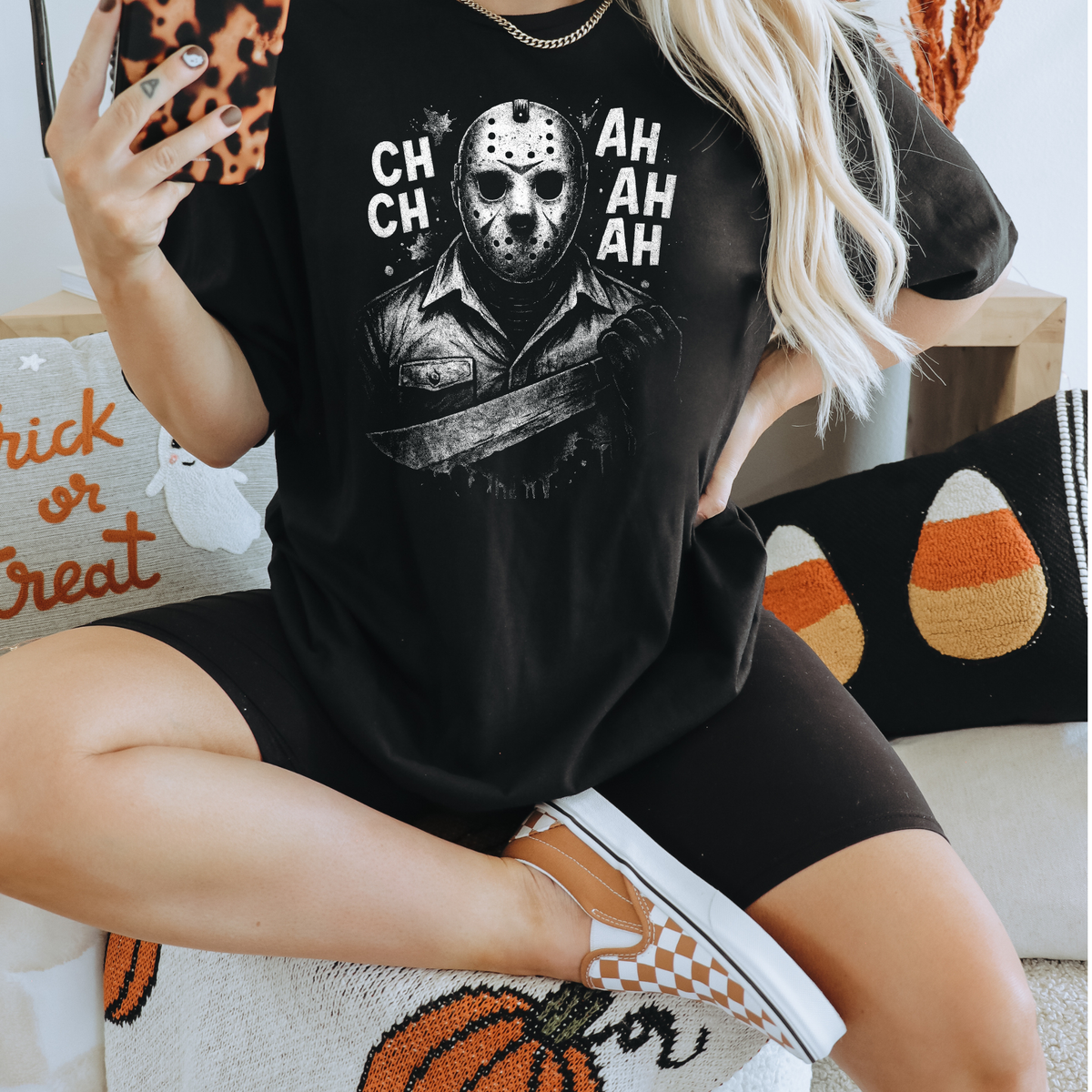 Ch Ch Ah Ah Ah | Horror Halloween Apparel