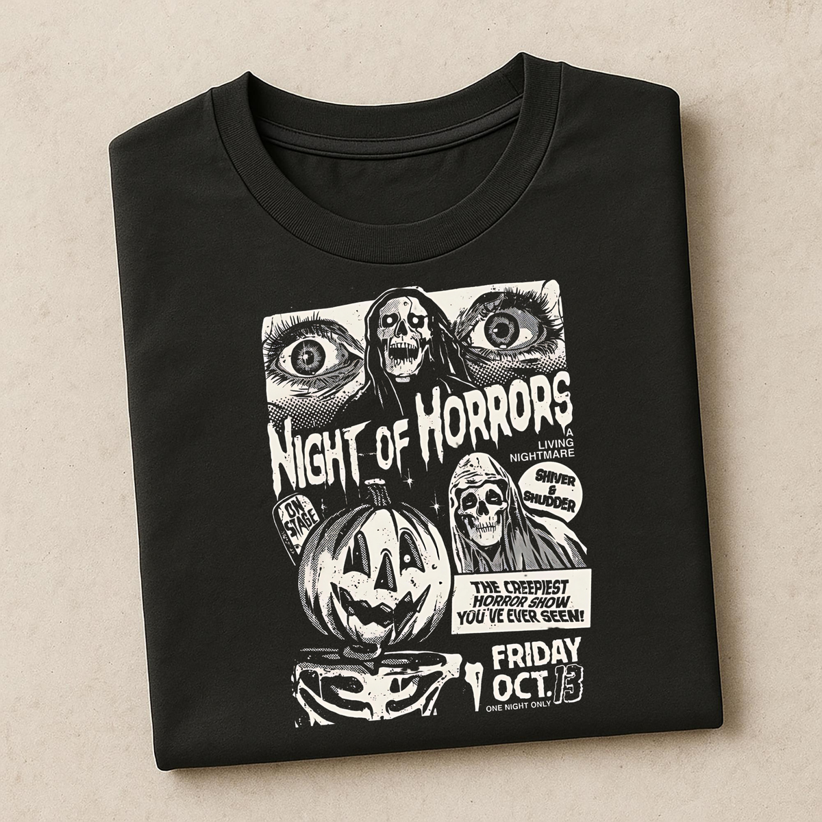 Night of Horrors | Retro Halloween Apparel