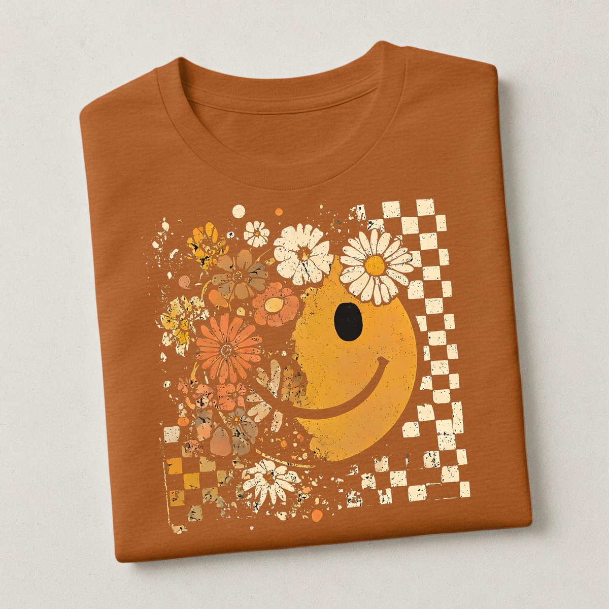 Retro Smiley & Florals | Fall Apparel