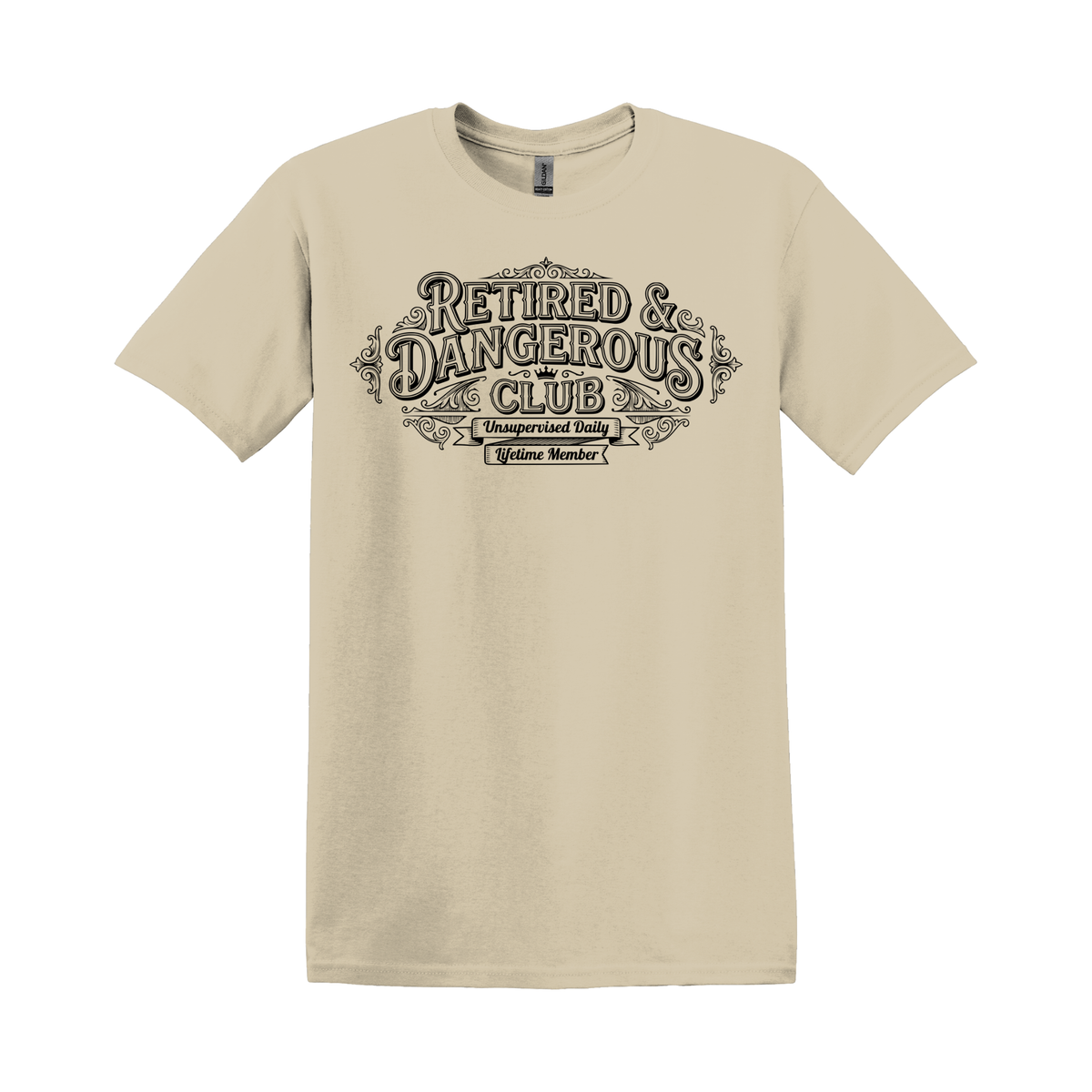 Retired & Dangerous Club | Funny Retirement T-Shirt