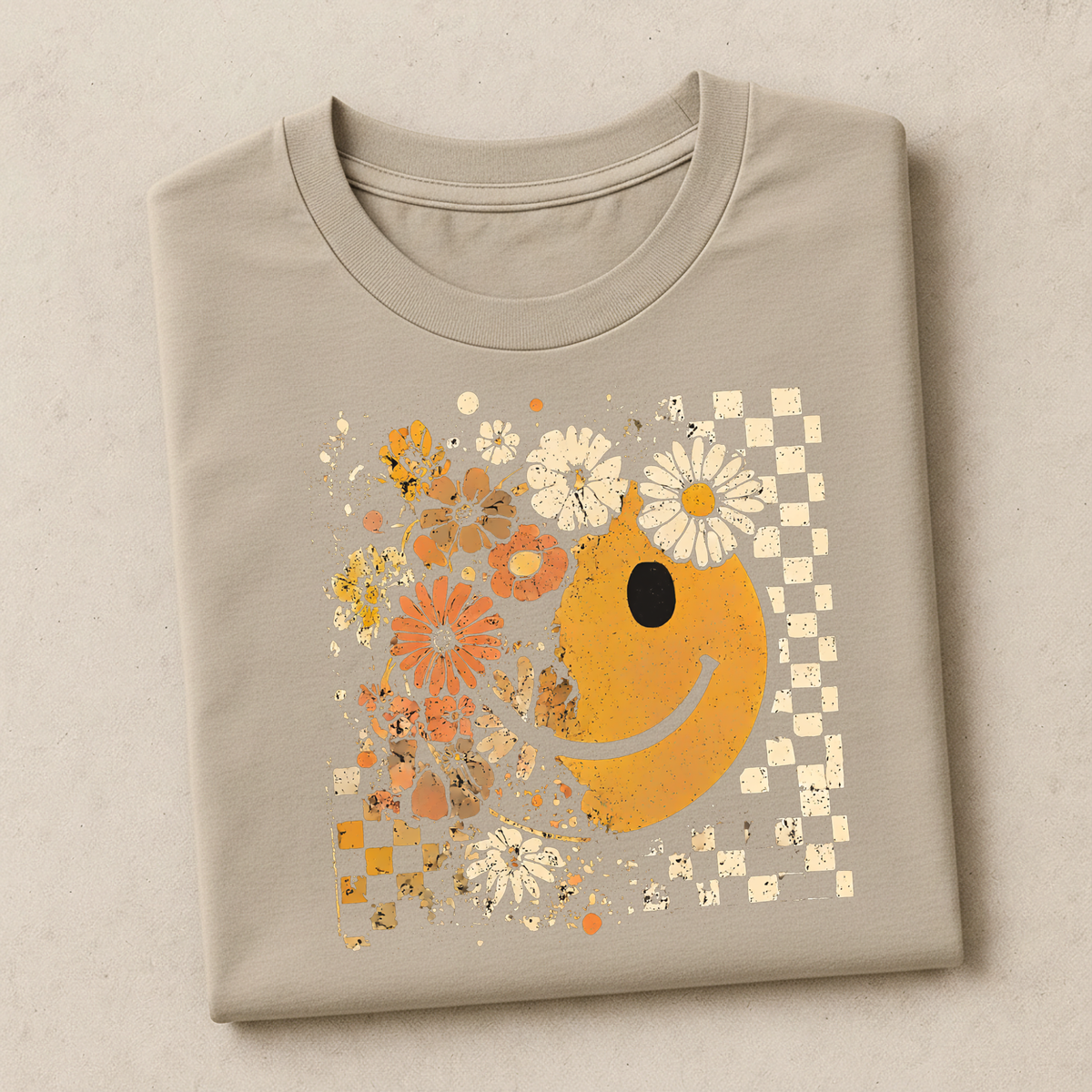 Retro Smiley & Florals | Fall Apparel