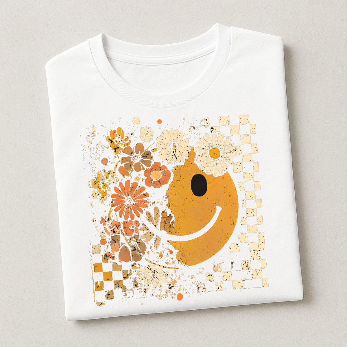 Retro Smiley & Florals | Fall Apparel
