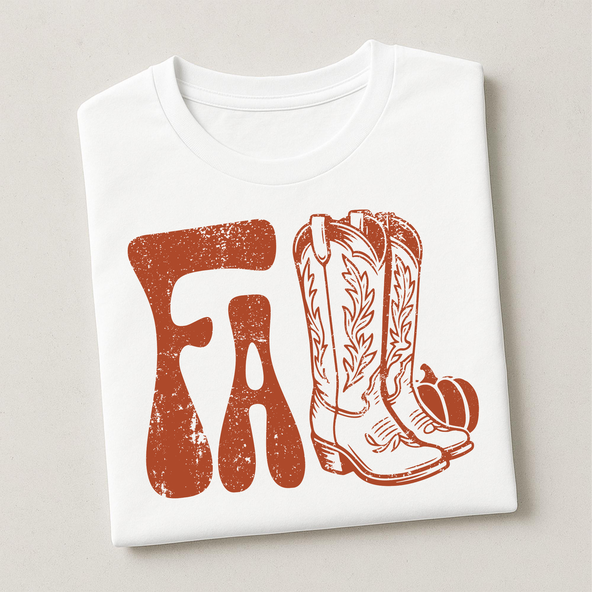 Fall Cowboy Boots & Pumpkin | Fall Apparel