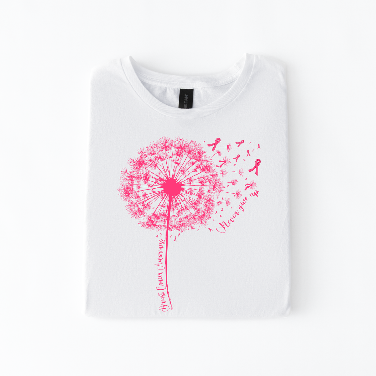 Never Give Up | Breast Cancer Awareness Apparel