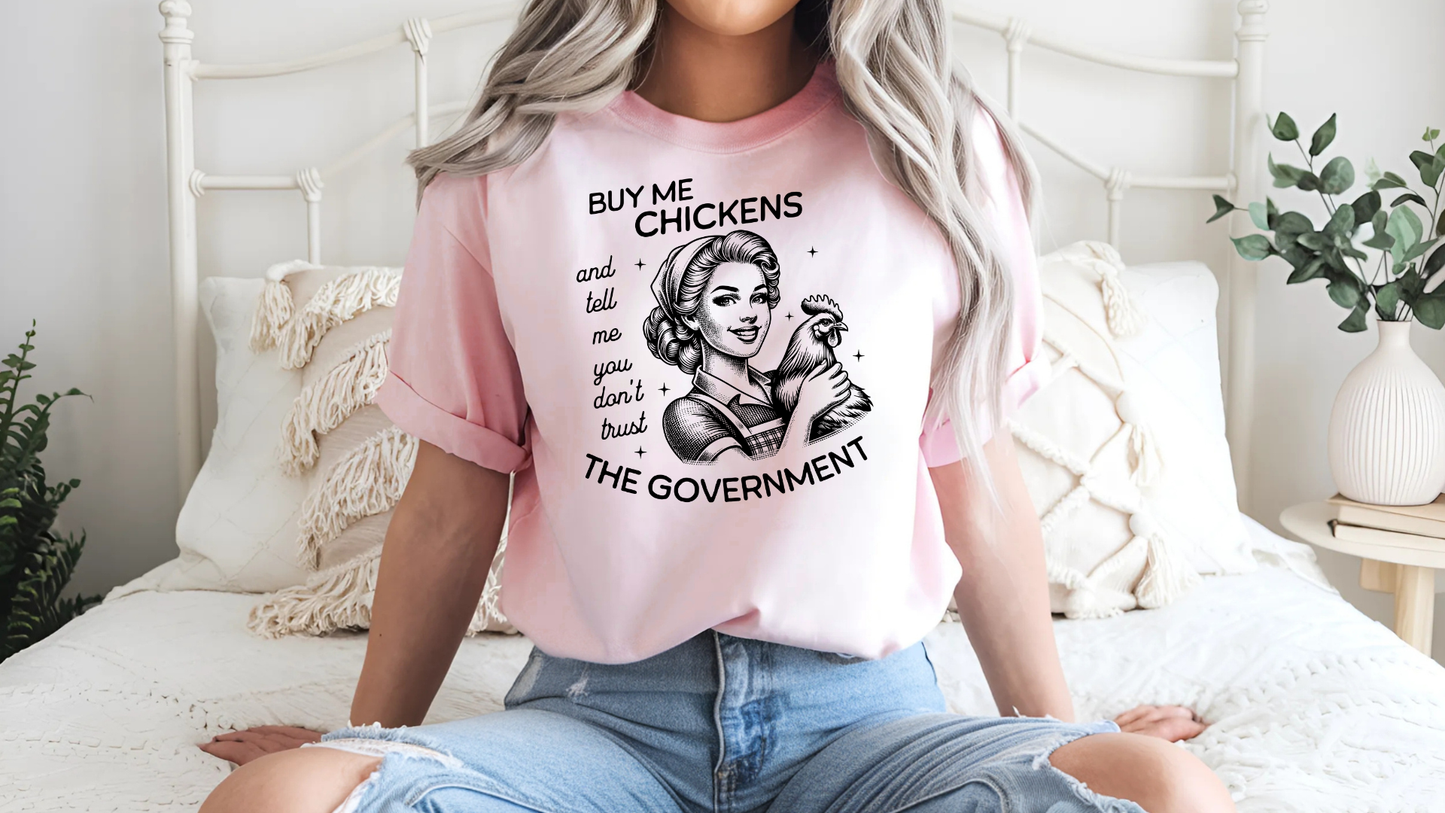 Buy Me Chickens Graphic Tee – G64000 Unisex Softstyle T-Shirt
