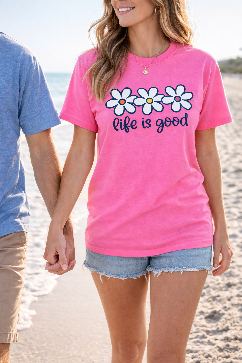 Life Is Good Daisy Tee – Comfort Colors Premium Tee