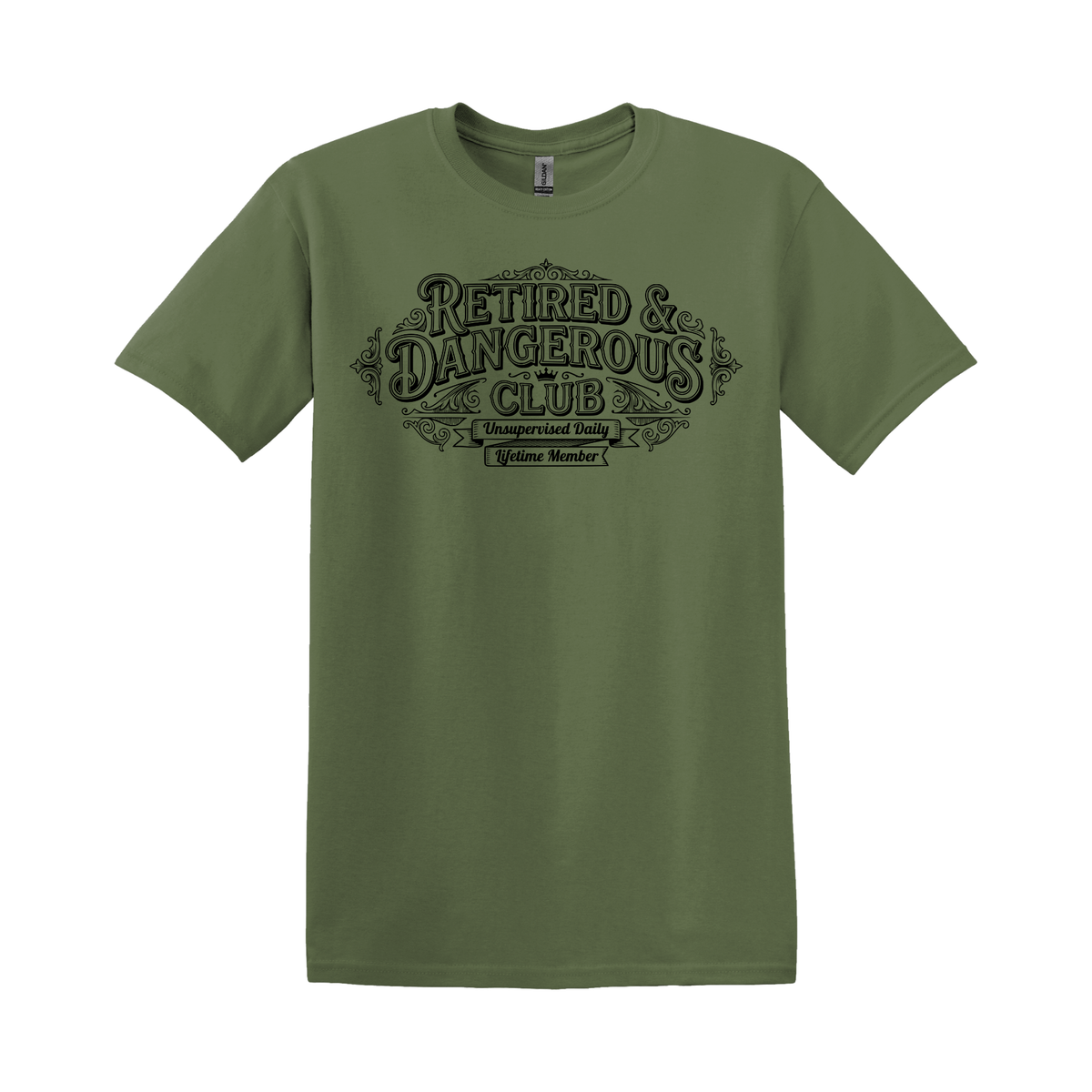 Retired & Dangerous Club | Funny Retirement T-Shirt