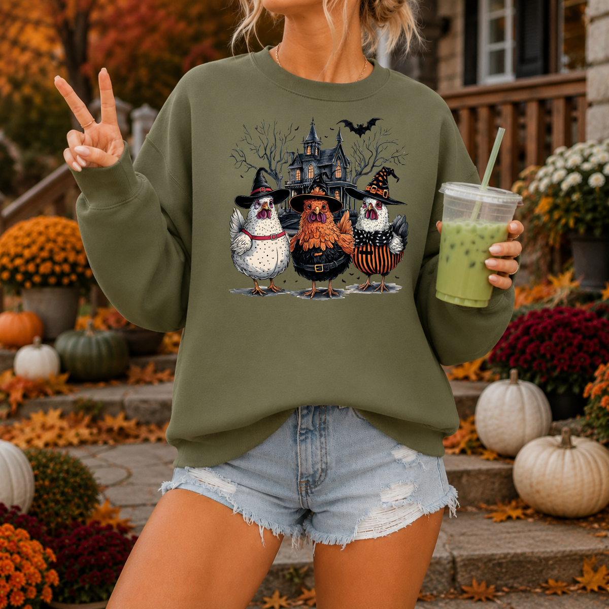 Witchy Chickens | Funny Halloween Apparel
