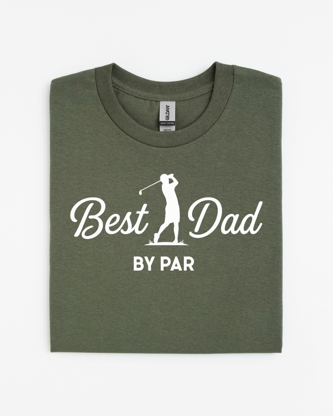Best Dad By Par Golf Gildan 8000 Dry Blend T-Shirt