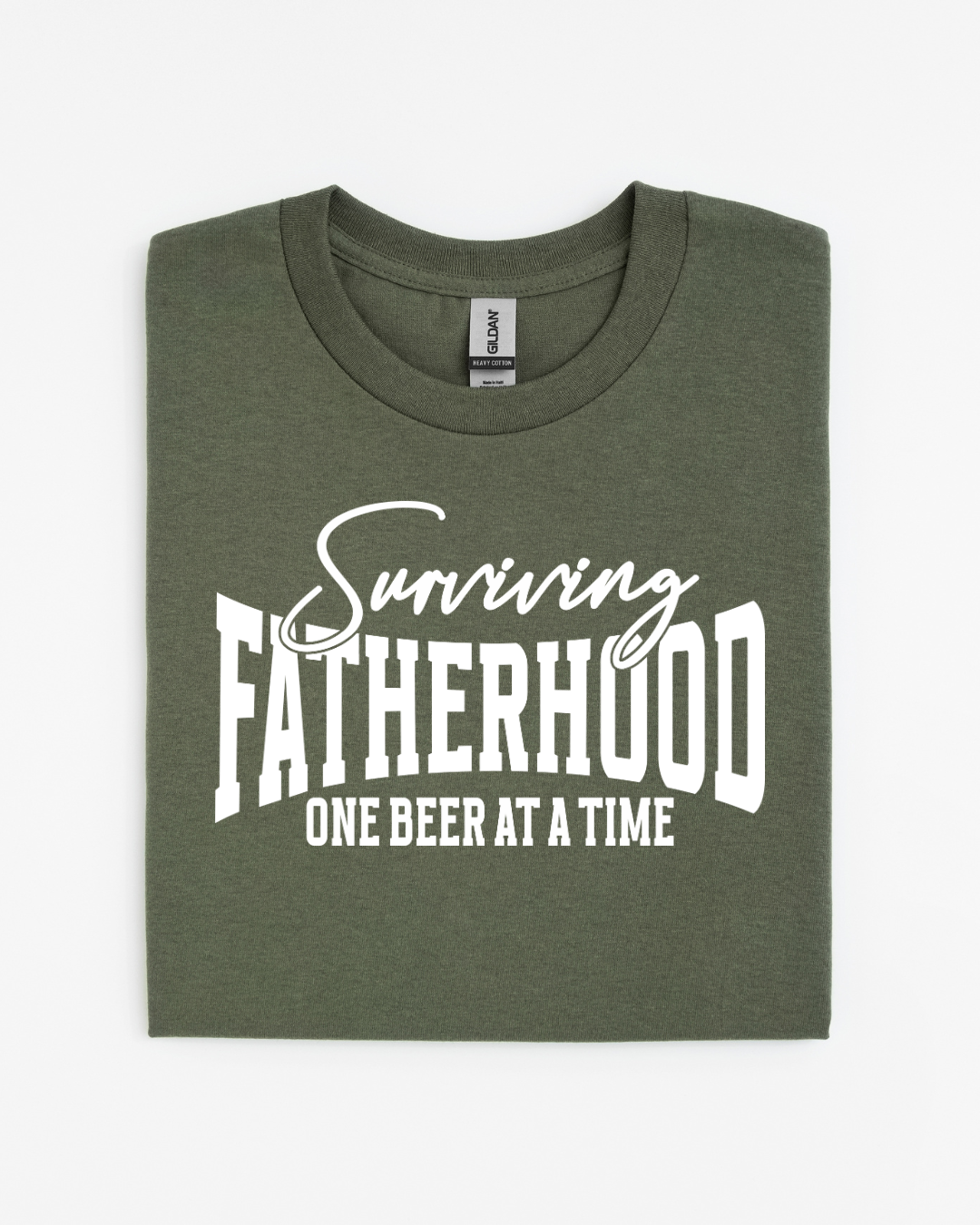 Surviving Fatherhood One Beer at a Time Dad Shirt