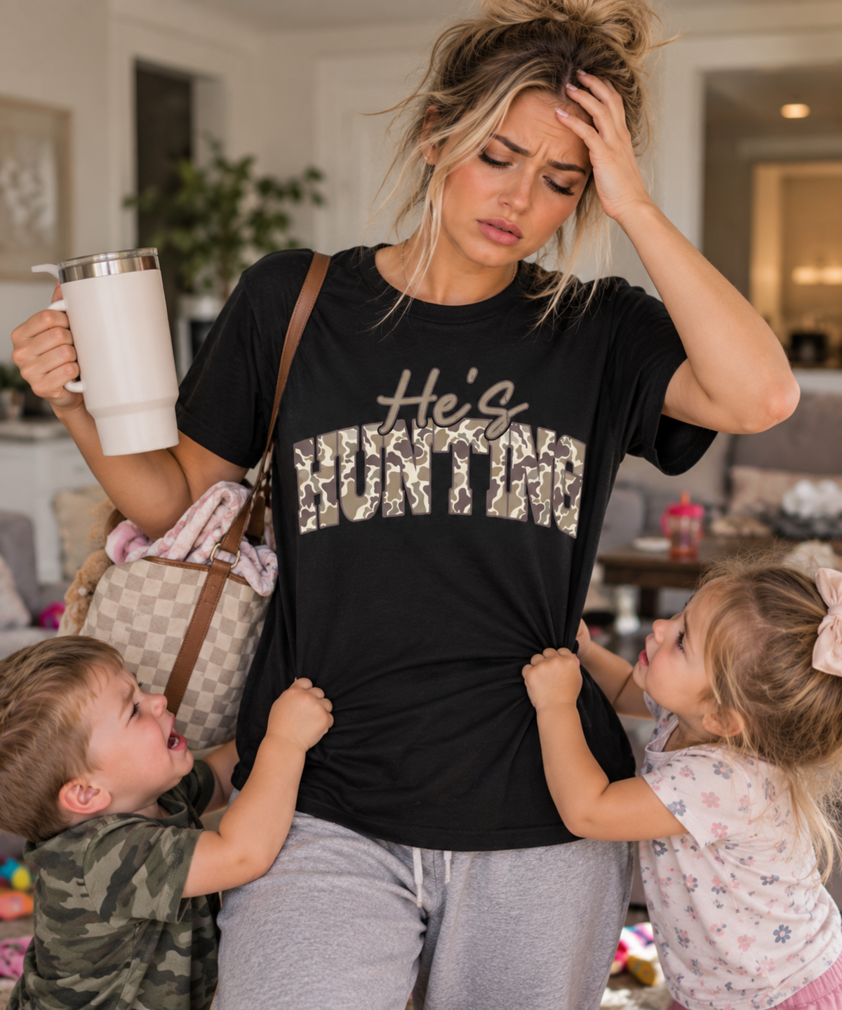 He’s Hunting | Funny Hunting Season T-Shirt