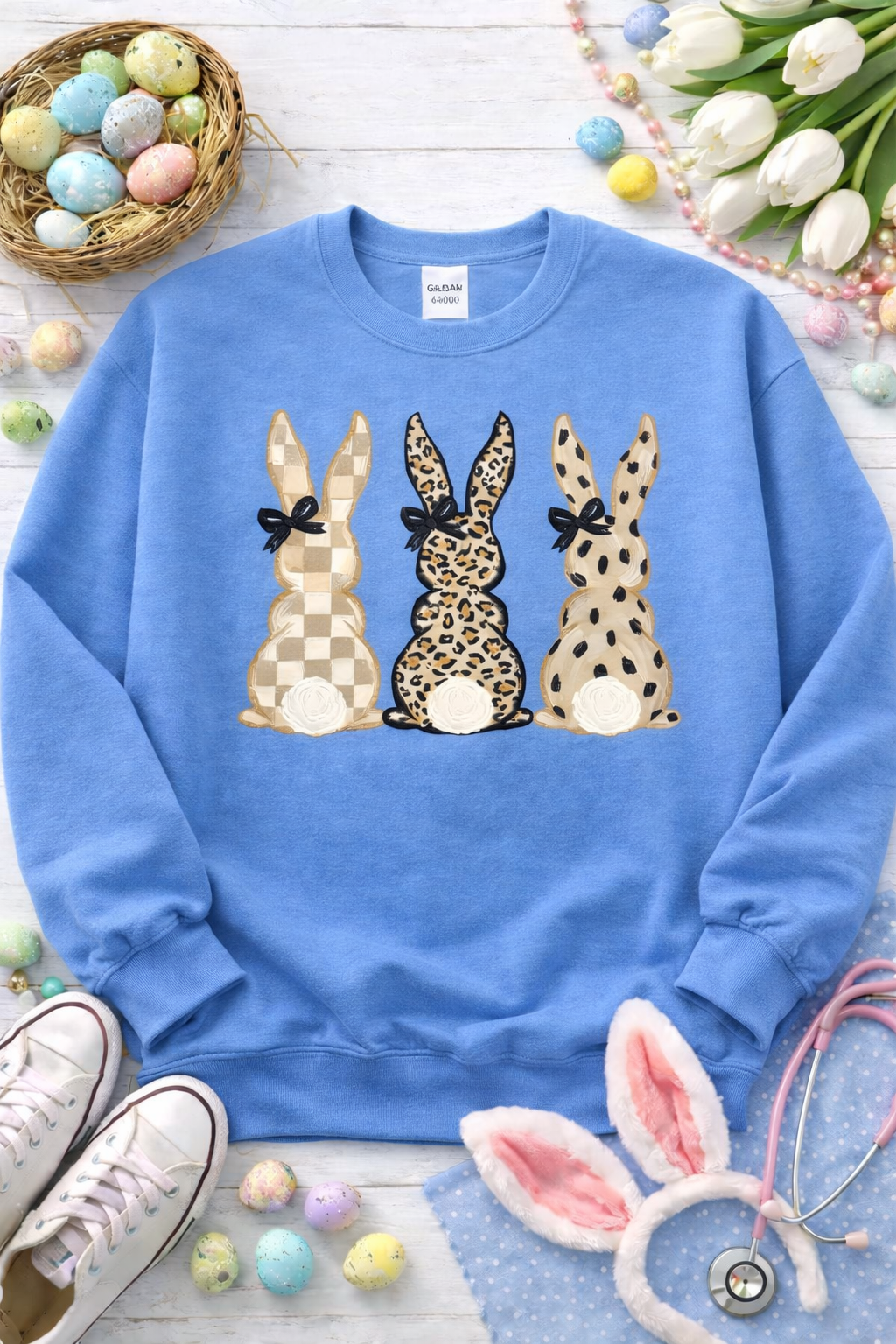 Neutral Bunny Crewneck Sweatshirt